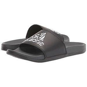 Brand New Adidas Women's Adilette Black White Comfort Slides Sandals Size 8 NWT